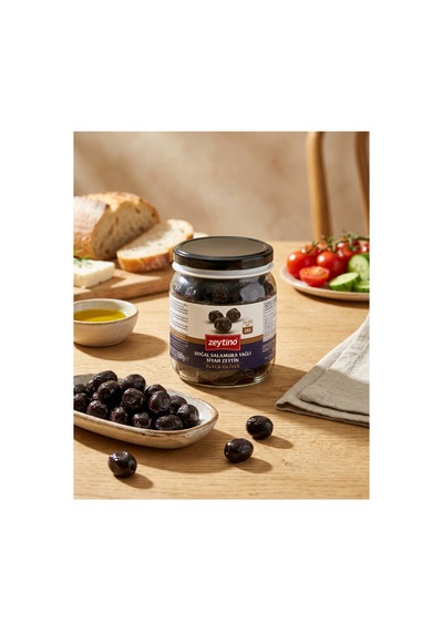 Gemlik Siyah Zeytin 500 Gr 351/380 2xs Cam Kavanoz