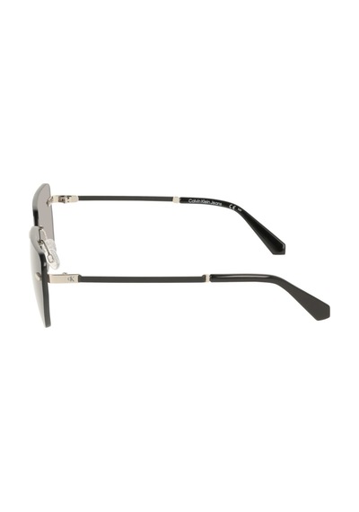 Calvin Klein Jeans Ckj 25207s 043 62 Unisex Geometrik Gümüş Metal Güneş Gözlüğü Gri