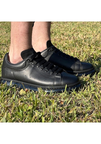 Twingold Kişiselleştirilebilir Kalın Ortopedik Tabanlı Mcquen Sneaker Spor Ayakkabı - Siyah Çok Renkli