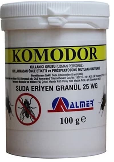 Komodor Suda Eriyen Granül 25 Wg Sinek 100 G