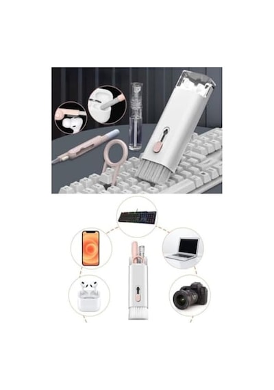 Jouis 7&apos Si 1 Arada Elektronik Temizleme Kiti, Klavye Temizleyici, Dizüstü Bilgisayar Temizleme Kiti Monitör, Cep Telefonu, Bluetooth, Kulaklık, Lego, Airpods, Dizüstü Bilgisayar Kamera Pembe