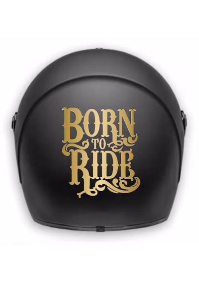 Born To Ride Sticker - Binmek İçin Doğmuş Sticker - Araba Oto Motosiklet Cam Sticker - 00066 60x52 Cm