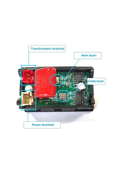 Dijital Trafolu Volt-Ampermetre 50-500V 0-100Amper