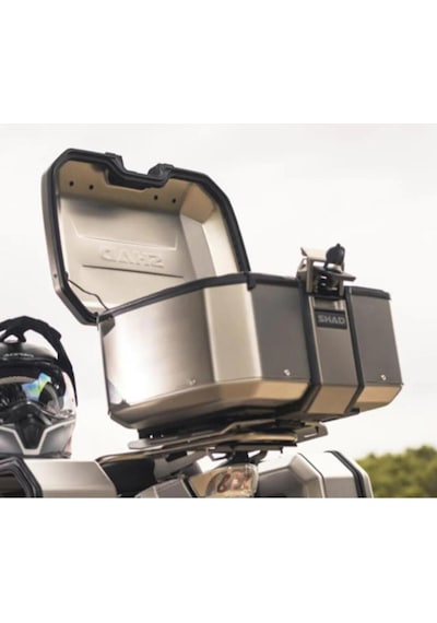 Shad Motosiklet Çanta - Topcase - Tr-55 Motosiklet Metal Arka Çanta Titanyum Standart