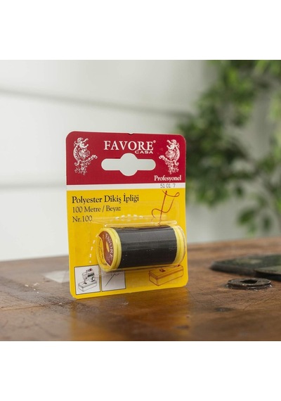 Favore Casa Dikiş İpi 100 Metre Polyester Siyah Diğer