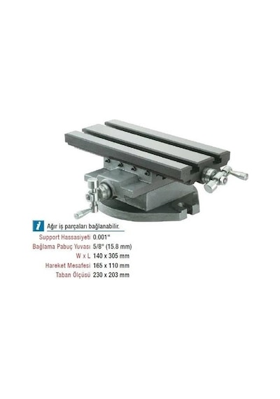 Dw Machinery Dwz2002536 140 X 305 Mm. Hassas Hareketli Support