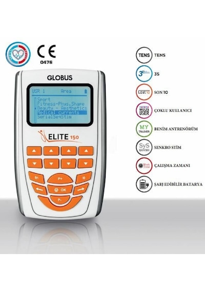 Globus Elite 150 4 Kanallı Tens Ems Kombine Cihaz