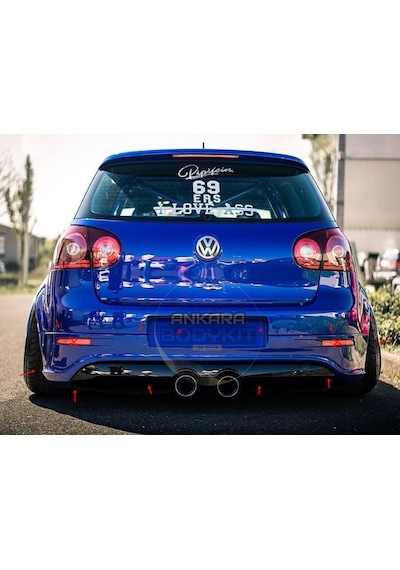 Golf 5 Arka Tampon Eki R32 R - Plastik - Boyasız Ürün