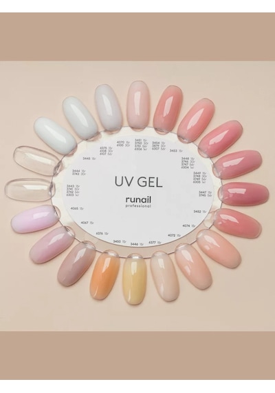 Runail Professional Protez Tırnak Jeli Uv Builder Gel Porcelain French Açık Beyaz Pembe 15gr. 4070