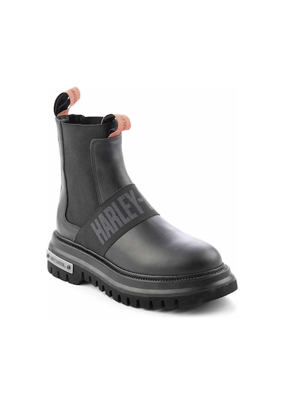 Harley Davidson Bayan Bot 021Z100563  Black Deri Siyah