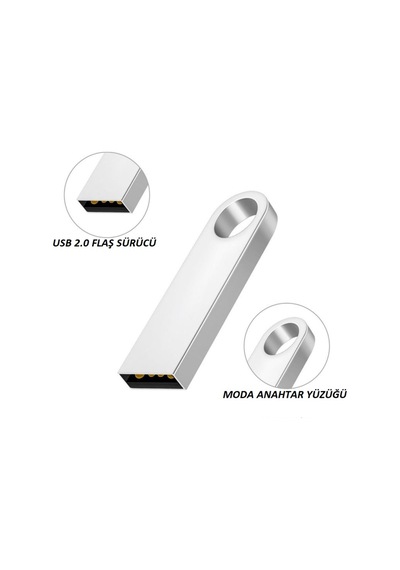 Metal Usb 2.0 Flash Bellek Usb Disk Sürücü