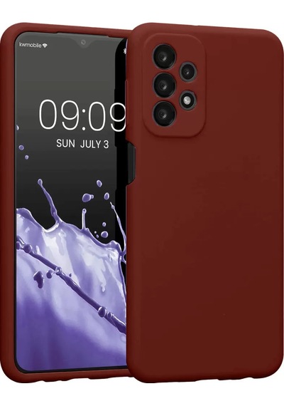 Newface Samsung Galaxy Uyumlu  A23 4g Kılıf First Silikon - Bordo