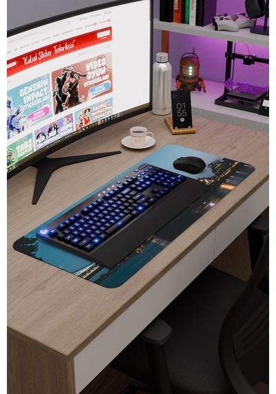 London Londra İngiltere 2 V4 70x30 Xl Gaming Kauçuk Kaymaz Taban Mouse Pad Fare Altlığı