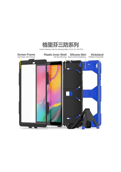 Galaxy T510 Tab A 10.1 Kılıf Griffin Tablet Kapak - Mavi Diğer