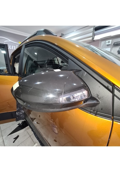 Dacia Sandero Mk3 2020 Sonrası Yarasa Ayna Kapak Parlak Siyah