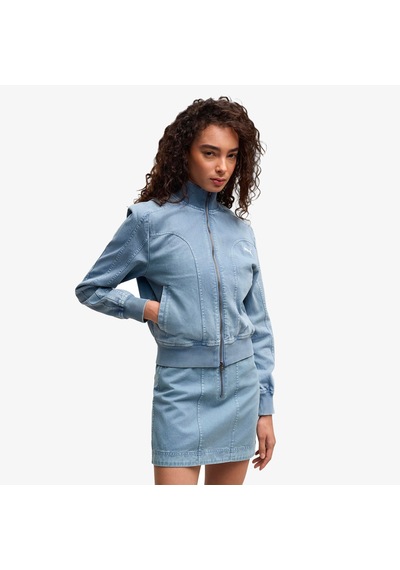 Puma Future Archive Washed Kadın Mavi Ceket 636681 Çok Renkli