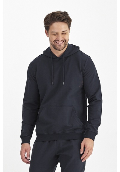 Monox Erkek Kapüşonlu Mevsimlik Sweatshirt 001 Lacivert