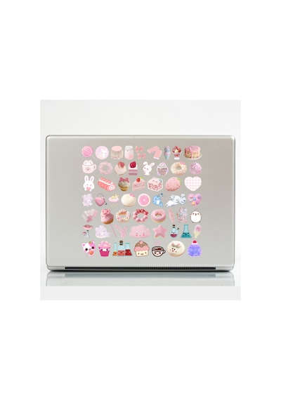95 Adet Kawai Cute Sticker Seti - Etiket Seti Scrapbook Bullet Journal Çok Renkli