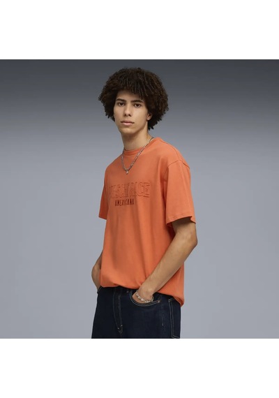 Puma Pl Lifestyle Tee Turuncu Erkek T-shirt