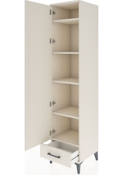 Hyperion Dolap 5 Raflı Tek Çekmeceli Tek Kapaklı 44x44x195 Aytaşı-aytaşı Aytası