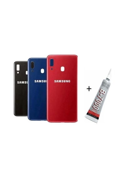 Samsung A20 Arka Batarya Pil Kapağı Kırmızı B7000