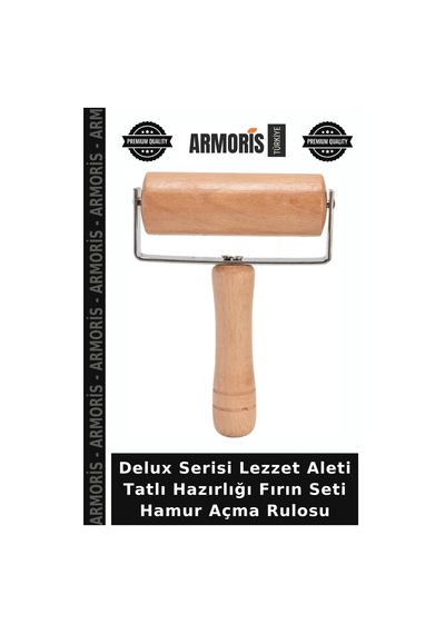 Delux Serisi Lezzet Aleti Tatlı Hazırlığı Fırın Seti Hamur Açma Rulosu Çok Renkli