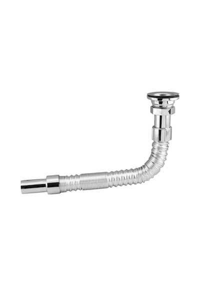Klasik Standart Lavabo Evye Sifonu Uzun Plastik Körüklü Kıvrılabilir 33-80 Cm Uzayabilir Krom Renk Genel