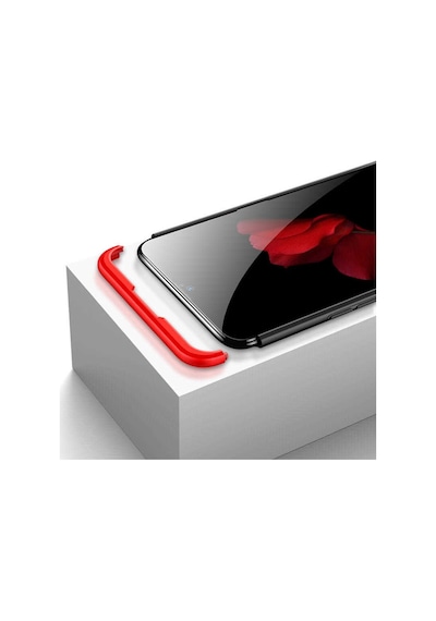 Kilifone - Oppo Rx17 Neo Uyumlu Kılıf Parmak İzi Tutmayan Alt Üst Geçmeli 3 Parça Ays Kapak - Mavi - T7345