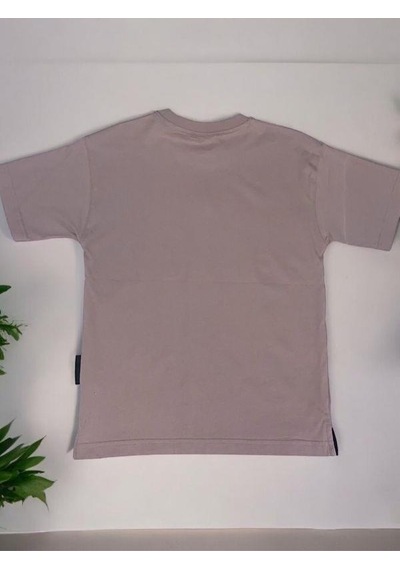 Carinos Erkek Çocuk Pamuklu I Have An Kabartma Yazılı Tshirt-14050-vizon Vizon