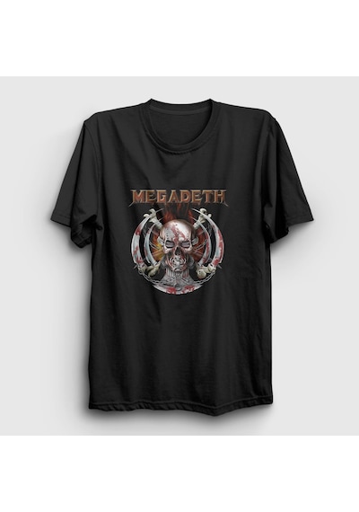 Presmono Unisex Blades Megadeth T-shirt Siyah