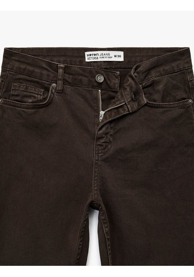 Koton Kick Flare Kahverengi Kadın Pantolon 7wal40004mw