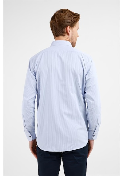 İmza Mavi - Lacivert Çizgili Desen Sert Yaka Uzun Kol Cepli Comfort Fit Pamuklu Gömlek 1004255276 Mavi - Lacivert İmza Mavi - Lacivert Çizgili Desen Sert Yaka Uzun Kol Cepli Comfort Fit Pamuklu Gömlek 1004255276 Mavi - Lacivert