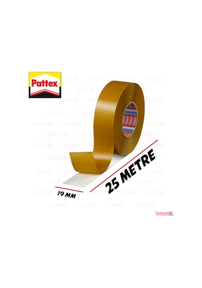 Pattex alman Markası Çift Taraflı Bant 19 MM X 25mt Universal