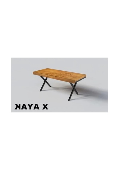 Doğal Ahşap Yemek Masası, 85 X 120 Cm Ölçülerinde Abanoz - Beyaz