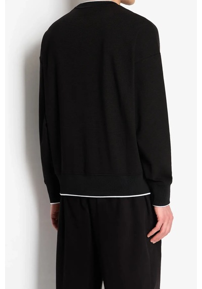 Armani Exchange Erkek Bisiklet Yaka Sweatshirt-siyah Siyah