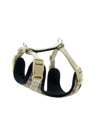 Doggie Havalı Dokuma Köpek Göğüs Tasması Medium Kamuflaj 2x45-55 Cm Çok Renkli