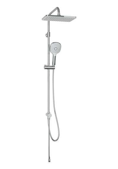 Adell Mode S Rain Tepe Duş Seti Kare 25 Cm, 3 Fonksiyonlu, Krom Bataryasız Krom