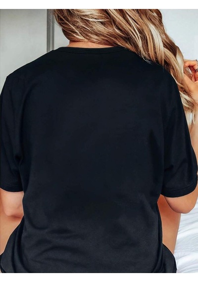 Uyguntarz Unisex Kahve Severlere Özel Tasarım Basklı Tshirt Siyah