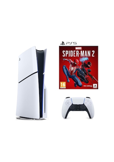 Sony Playstation 5 Slim 1 TB Standart Edition Konsol + PS5 Spider-Man 2 (İthalatçı Garantili)