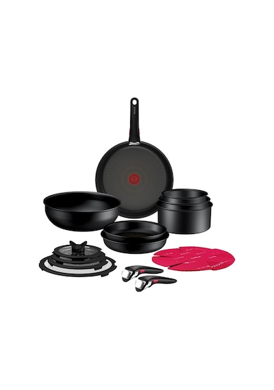 Tefal Ingenio Unlimited 6x Maxi Büyük Tava Tencere Seti - 22 Parça Siyah