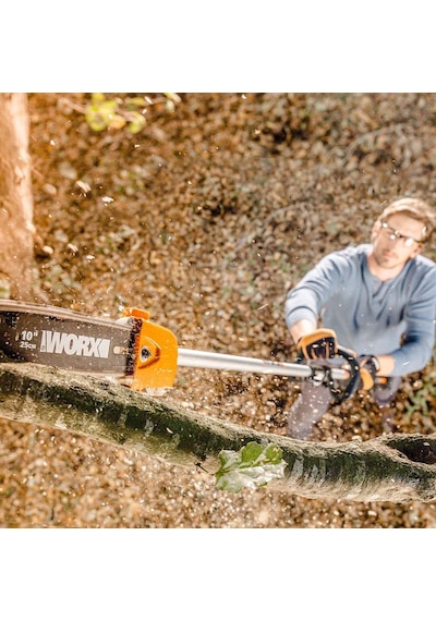 WORX WA0222 WG186E.1 ile Uyumlu 25CM Teleskobik Uzatmalı Zincirli Dal Budama Başlığı