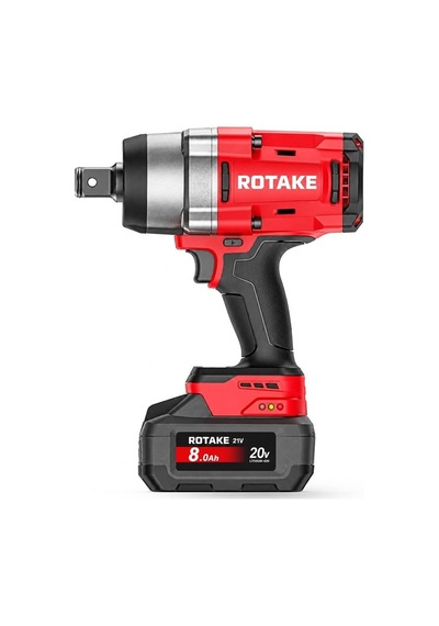 Rotake T6 1" Akülü Darbeli Somun Sıkma Ve Sökme Makinesi 20v 8.0ah 2500 Nm