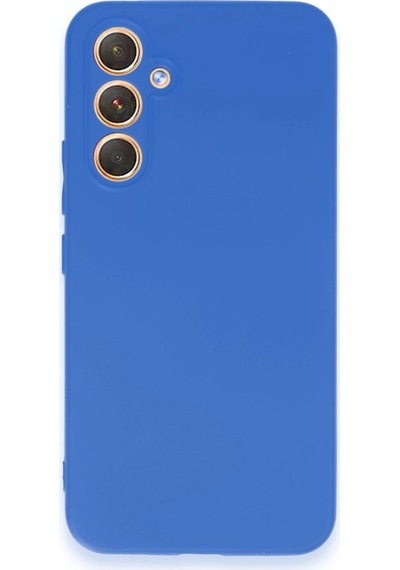 Muratech Newface Samsung Galaxy Uyumlu  A54 5g Kılıf First Silikon - Mavi