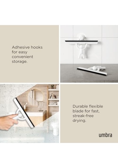 Umbra Buddy Yapıştırmalı Duş Çekçeki, Silikon Bıçaklı Pencere Çekpası Çok Renkli