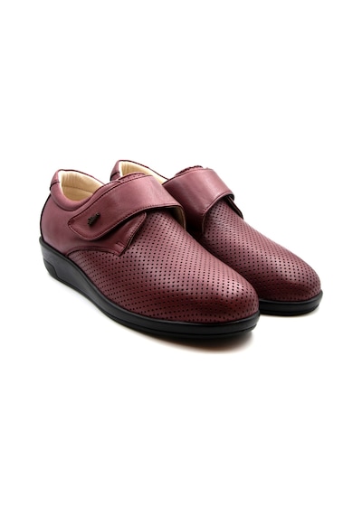 DR.COMFORT DERİ DİYABETİK ORTOPEDİK KADIN AYAKKABISI DR.2014 ZIM. Bordo