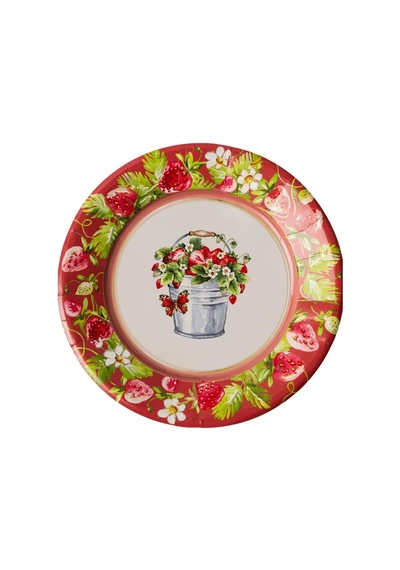 Picnic Kağıt Tabak 26 Cm 12'li Paket Gri