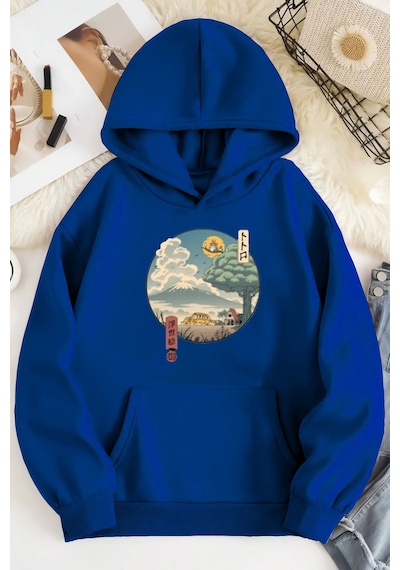 Blackjack Giyim Blackjackgiyim Kiki Siyah Kapşonlu Sweatshirt Saks