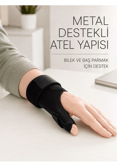 Hsc-bilişim De Quervain El Bilekliği Başparmak Ve Bilek Destekli Metal Atel Çok Renkli