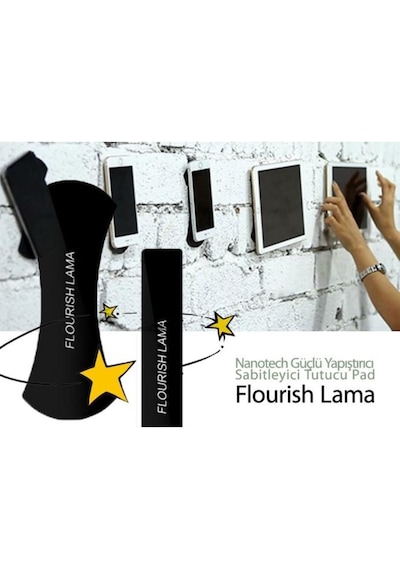 Flourish Lama Oto Araç Telefon Tutucu Nano Yapışkanlı Ikiz Ped