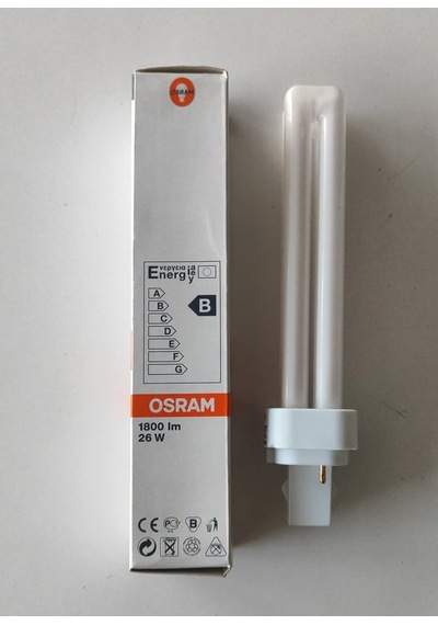 Osram Dulux D 26w/840 G24d-3 Cool White Ilık Beyaz / Doğal Beyaz Ampul